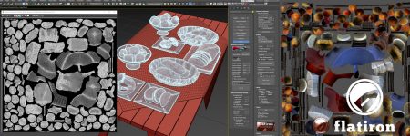 Flatiron Texture Baking for 3ds max vray arnold render redshift 3d