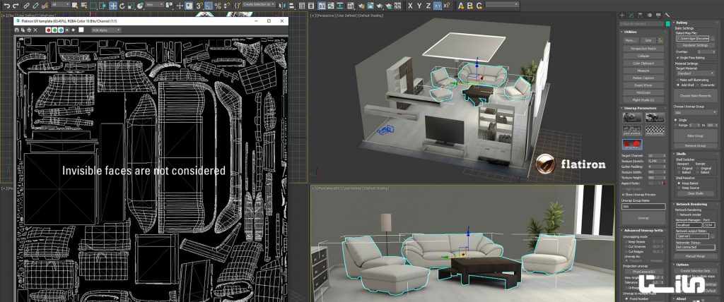 تکسچر بیکینگ  arnold vray redshift 3d 3ds max plugin