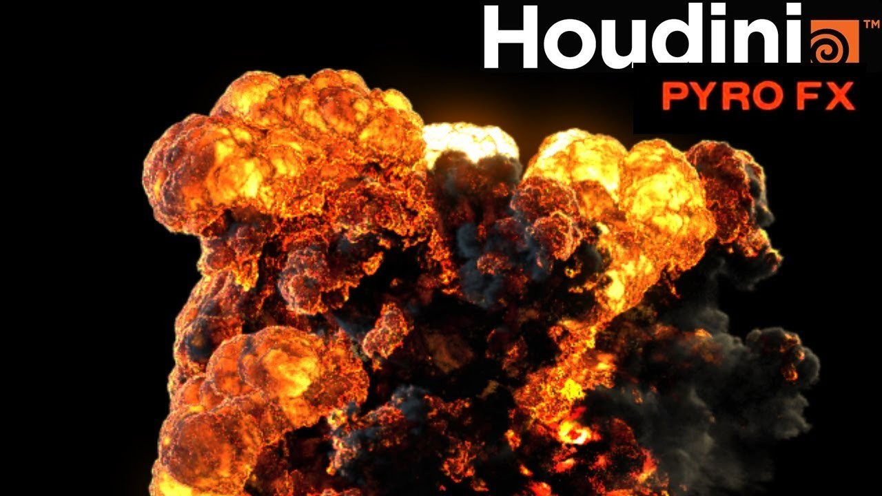 houdini pyrofx هودینی پایرو اف ایکس fire smoke simulation