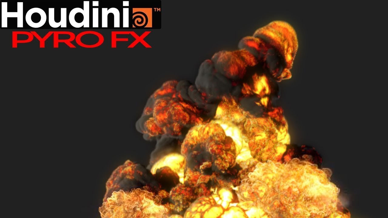 houdini pyrofx هودینی پایرو اف ایکس fire smoke simulation