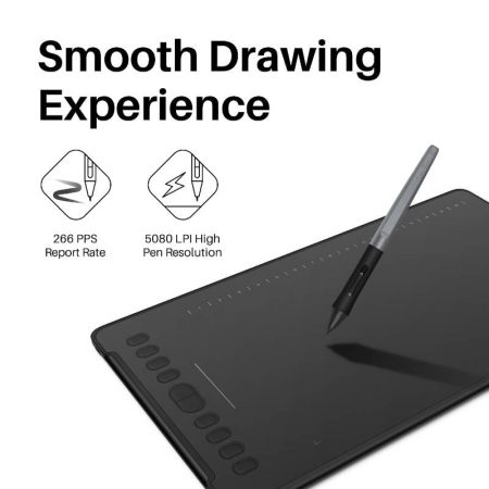 Huion Inspiroy H1161 Large Drawing Pen Tablet for artists 60 tilt support 220PPS report rate USB-C interface قلم نوری و قلم و تبلت هویون هوییون هوئیون برای تکسچرپینتینگ اسکالپت دیجیتال پینتیگ digiral painting sculpting texture painting