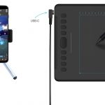 Huion Inspiroy H1161 Large Drawing Pen Tablet for artists 60 tilt support 220PPS report rate USB-C interface قلم نوری و قلم و تبلت هویون هوییون هوئیون برای تکسچرپینتینگ اسکالپت دیجیتال پینتیگ digiral painting sculpting texture painting