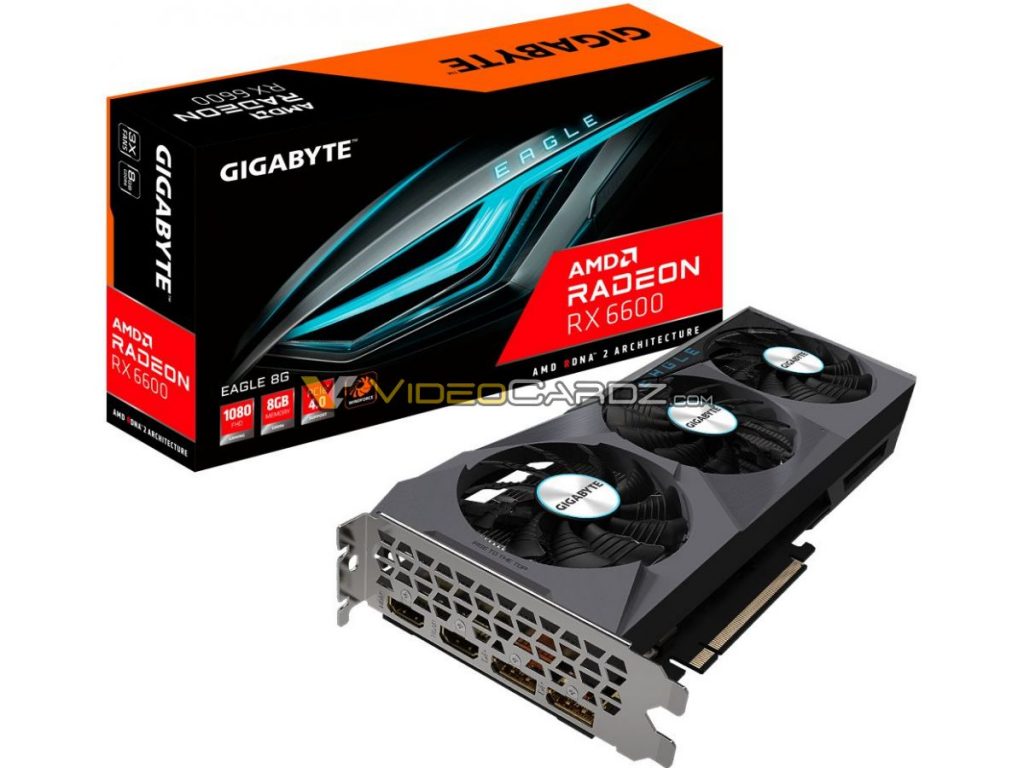 کارت گرافیک RX 6600 به لطف Gigabyte Radeon RX 6600 Eagle لو رفت