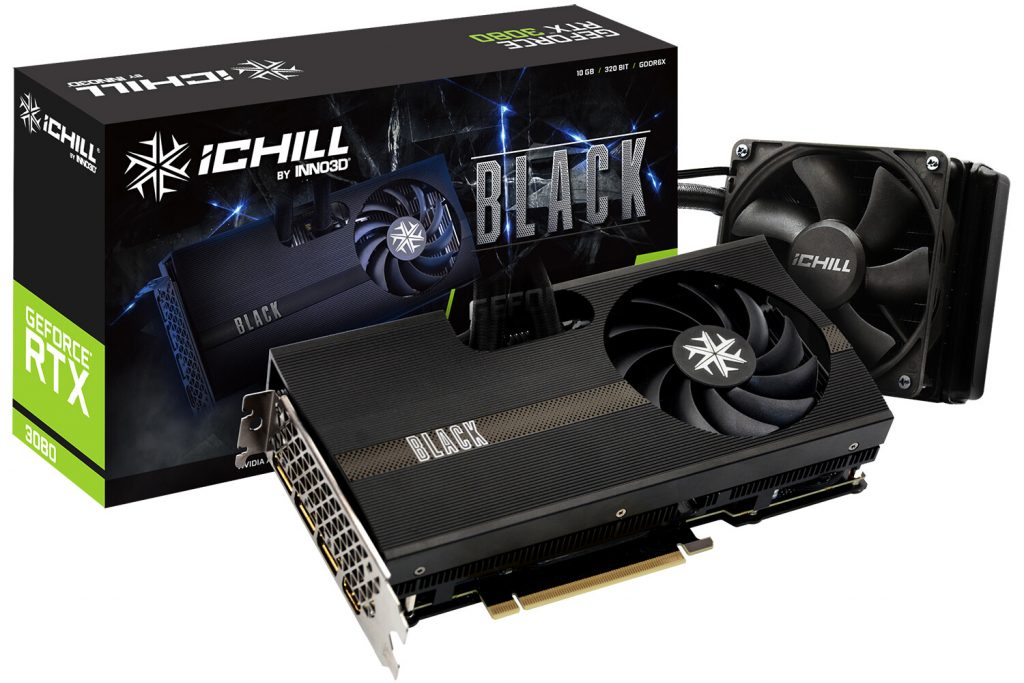 Inno3D کارت‌های گرافیک قدرتمند iChill GeForce RTX 3080/Ti Black را با خنک کننده هیبریدی معرفی کرد