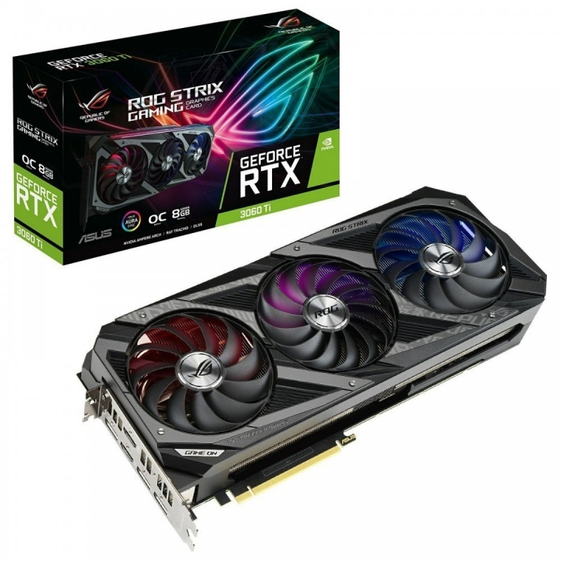 ایسوس کارت گرافیک ROG STRIX RTX 3060 Ti LHR را با یکی از بهترین خنک کننده‌های جهان معرفی کرد