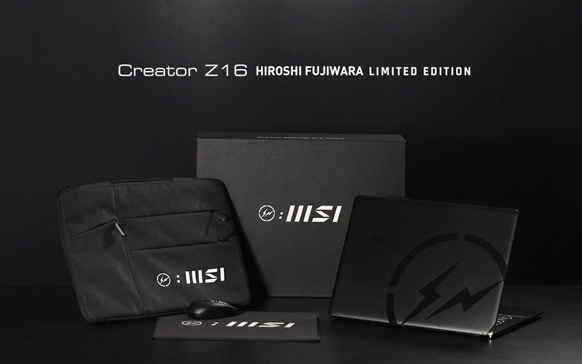 لپ تاپی متفاوت و زیبا از MSI برای طراحان رونمایی شد: Creator Z16 Hiroshi Fujiwara Limited Edition