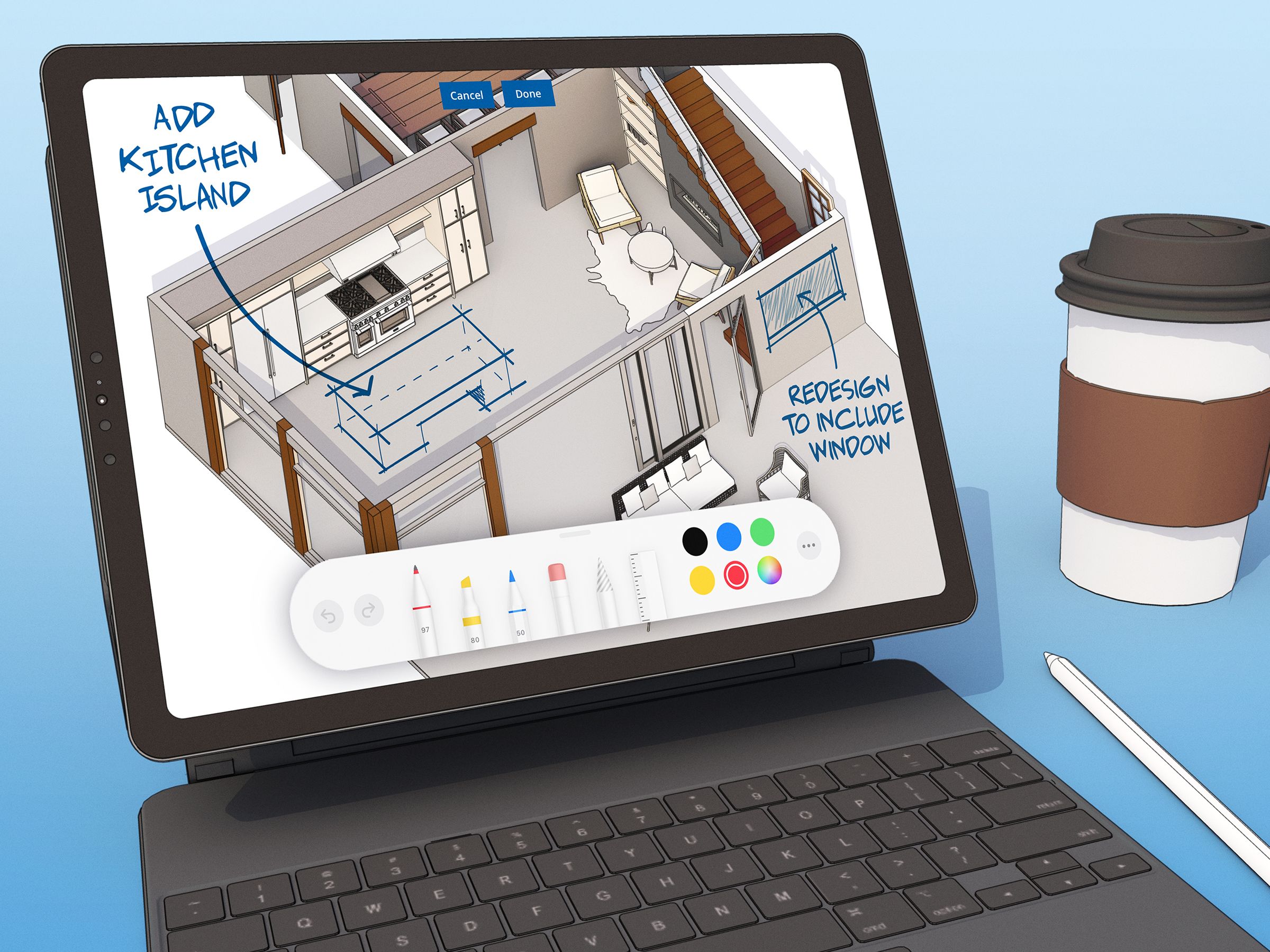 نسخه موبایل نرم افزار SketchUp برای iPad منتشر شد