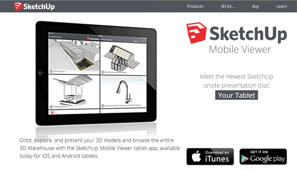 نسخه موبایل نرم افزار SketchUp برای iPad منتشر شد