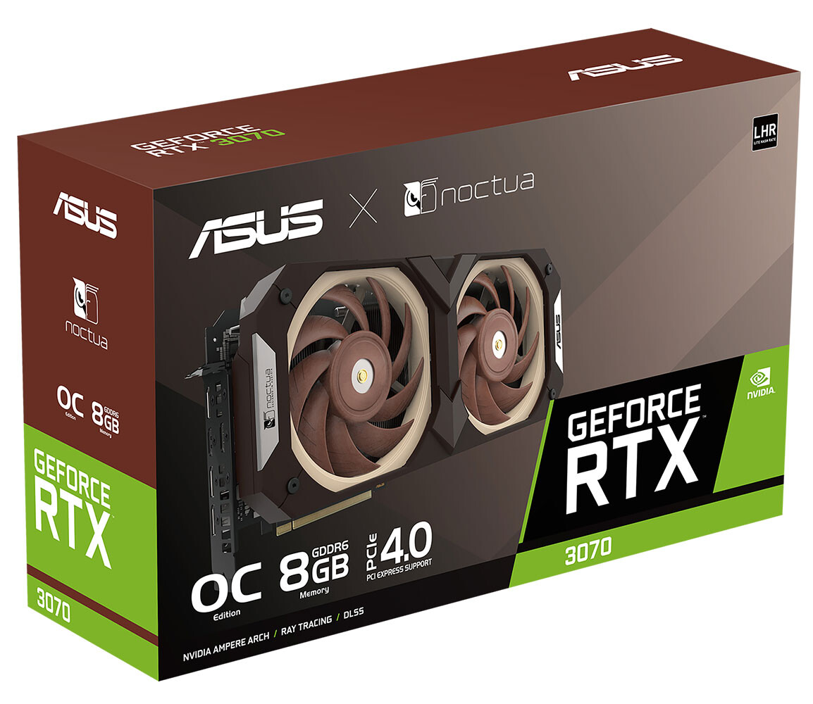 پس از مدت‌ها انتظار، کارت گرافیک ASUS GeForce RTX 3070 Noctua Edition معرفی شد