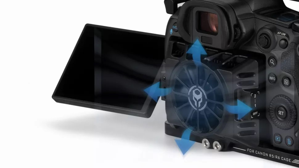 فن خنک کننده 165 دلاری برای مشکل داغ شدن دوربین‌های کانن Canon EOS R5 / R6