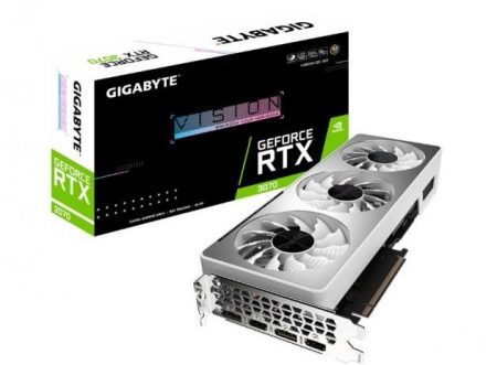 کارت گرافیک نقره‌ای گیگابایت RTX 3070 VISON برای آنها که سیستمی متفاوت می‌خواهند