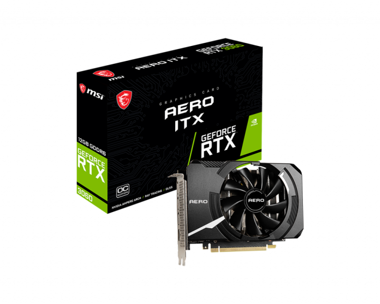 فسقلی سریع: کارت گرافیک MSI GeForce RTX 3060 AERO ITX 12G OC معرفی شد