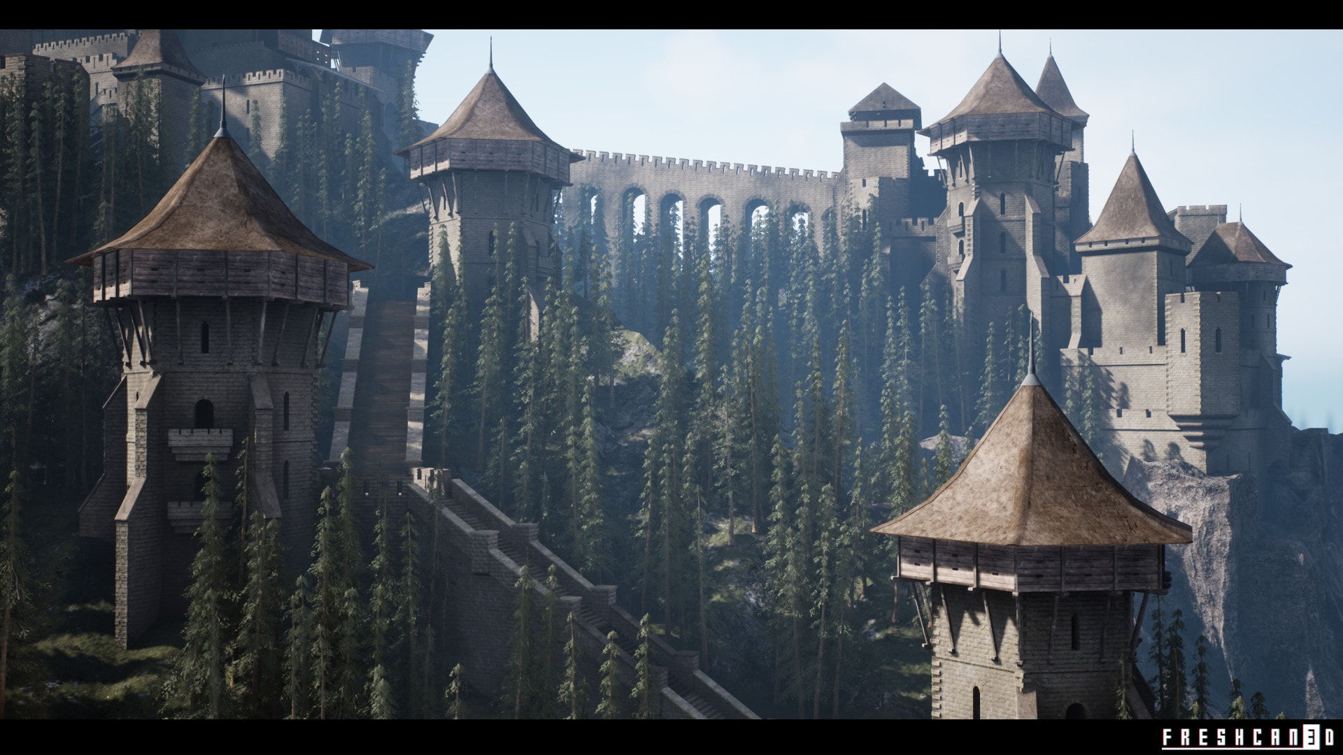 در Unreal Engine 5 یک قلعه قرون وسطایی بسازید