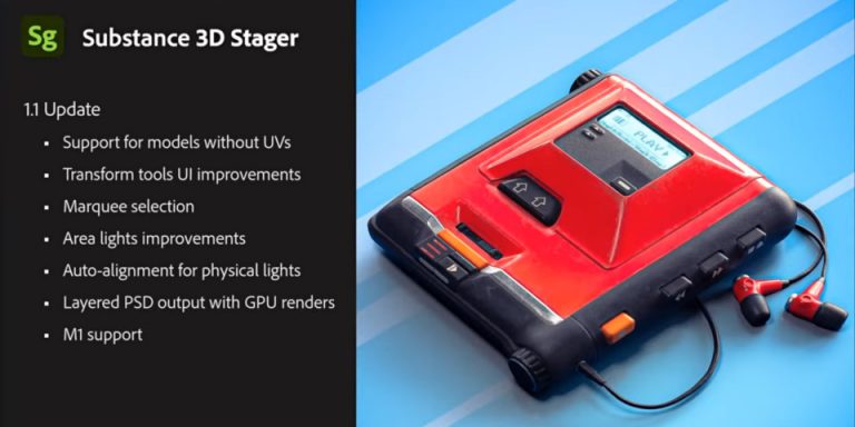 ادوبی بروزرسانی Substance 3D Stager 1.1 را منتشر کرد