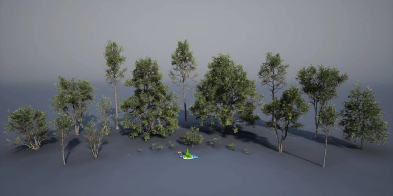 دانلود 22 درخت سه بعدی Megascans رایگان برای Unreal Engine