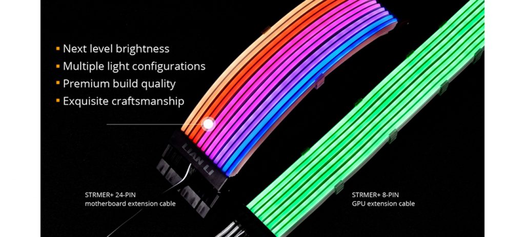 LIAN LI STRIMER PLUS 24 Pins Addressable RGB Power Extension Cable - Strimer 24 Pins