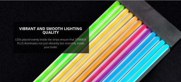 LIAN LI Strimer Plus ARGB 24 Pin + 8 Pin GPU RGB Sleeve Cable