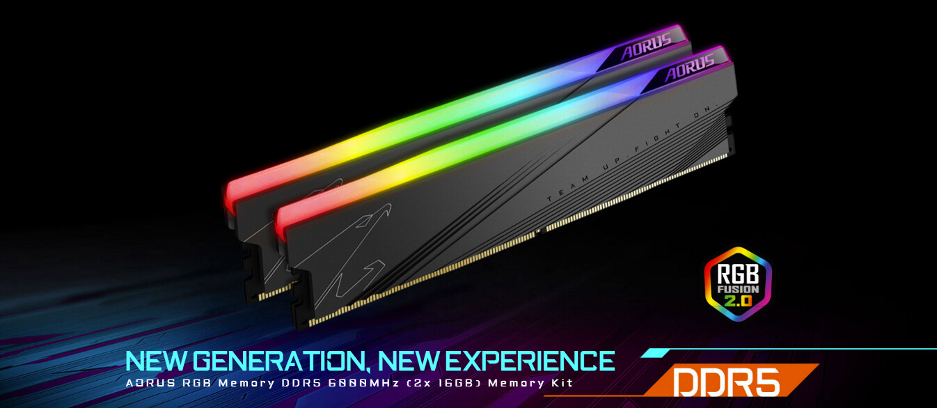 گیگابایت سری جدید رم های AORUS RGB DDR5 6000 MHz را در CES 2022 رونمایی کرد