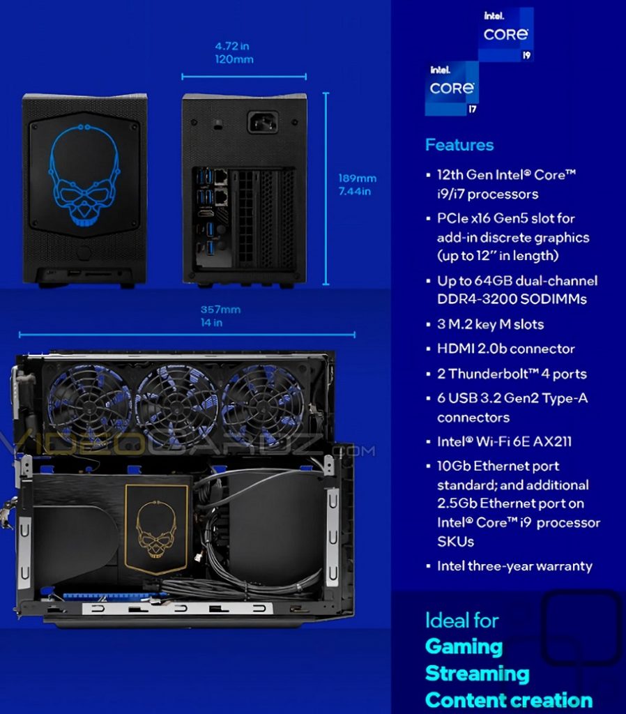 نسل جدید کامپیوترهای Intel NUC 12 Extreme با نام Dragon Canyon معرفی شدند