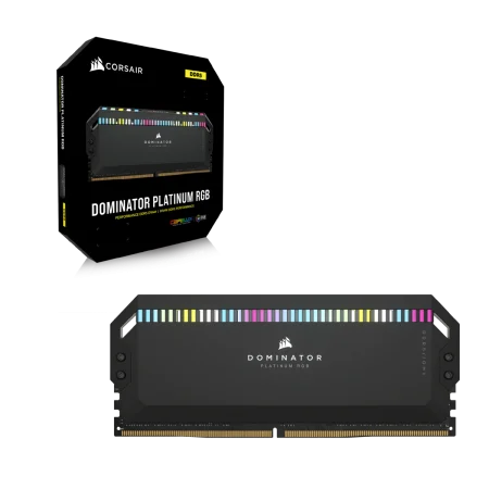 رم کورسیر DOMINATOR® PLATINUM RGB 32GB (2x16GB) DDR5 DRAM 5200MHz C40
