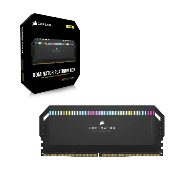 رم کورسیر DOMINATOR® PLATINUM RGB 32GB (2x16GB) DDR5 DRAM 5200MHz C40