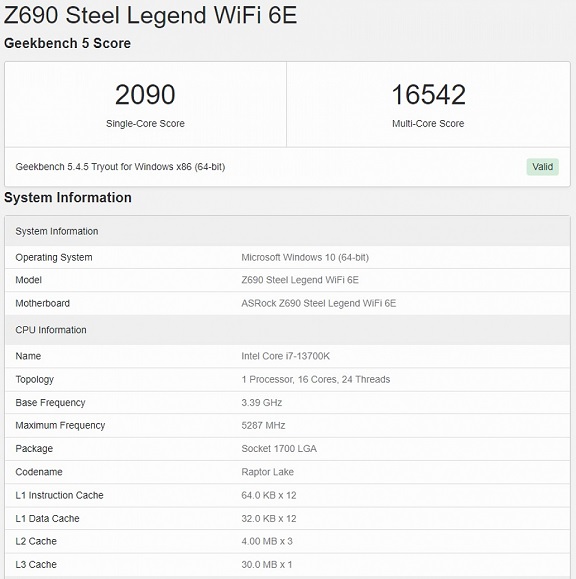 پردازنده Core i7-13700K