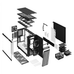 Fractal Define 7 black/wHITE