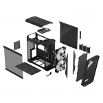 کیس فرکتال Torrent compact black RBG