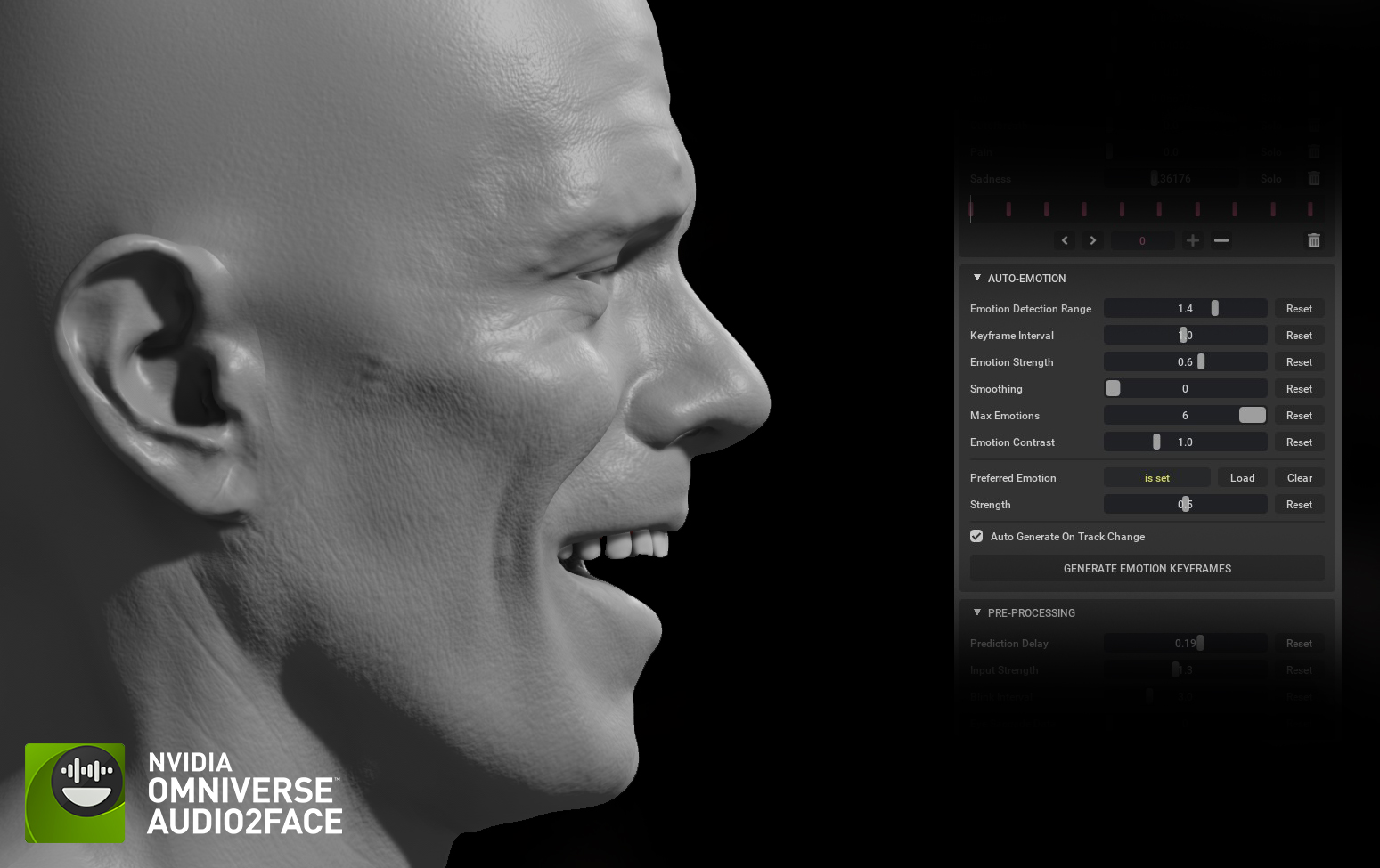 Omniverse Audio2Face