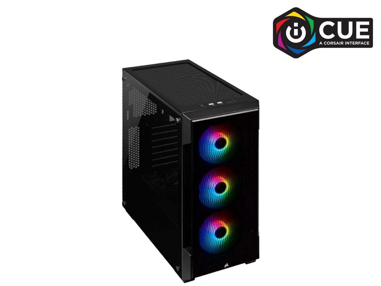 کنترل کیس کورسیر iCUE 220T RGB Black از طریق نرم افزار CORSAIR iCUE