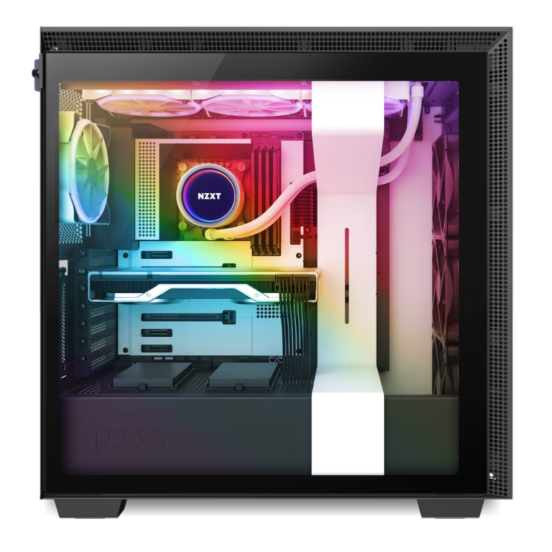 نصب فن 360mm برند nzxt  در کیس nzxt