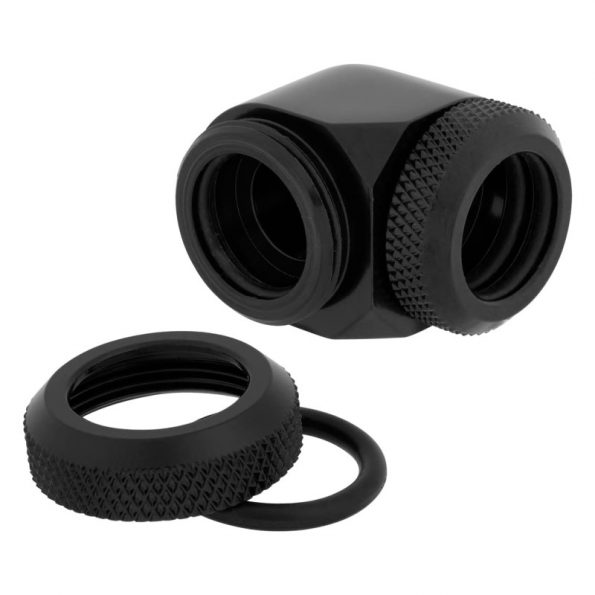 فیتینگ کورسیر 2 تایی 90 درجه ای 14mm مشکی XF