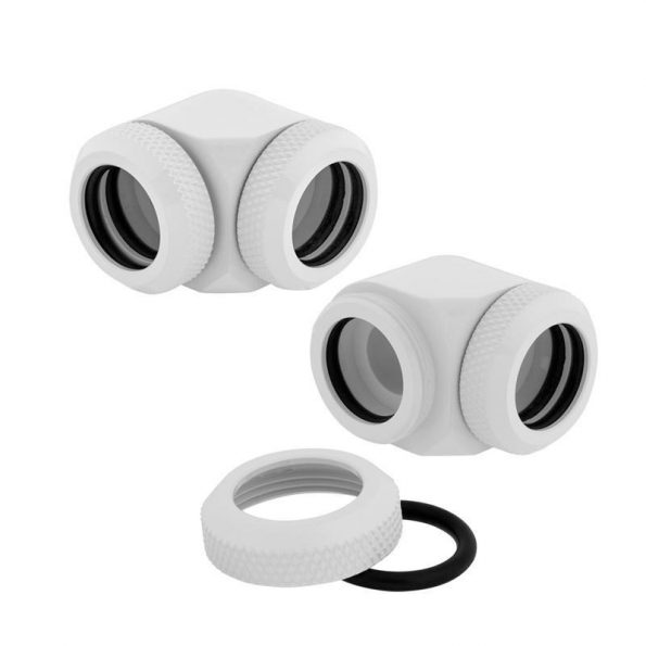 فیتینگ کورسیر 2 تایی 90 درجه ای 14mm سفید XF