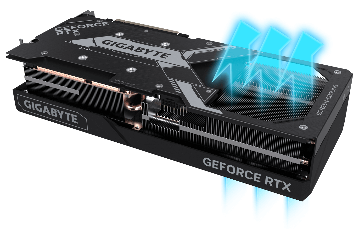 صفحه خنک کننده کارت گرافیک گیگابایت GeForce RTX 4090 WINDFORCE