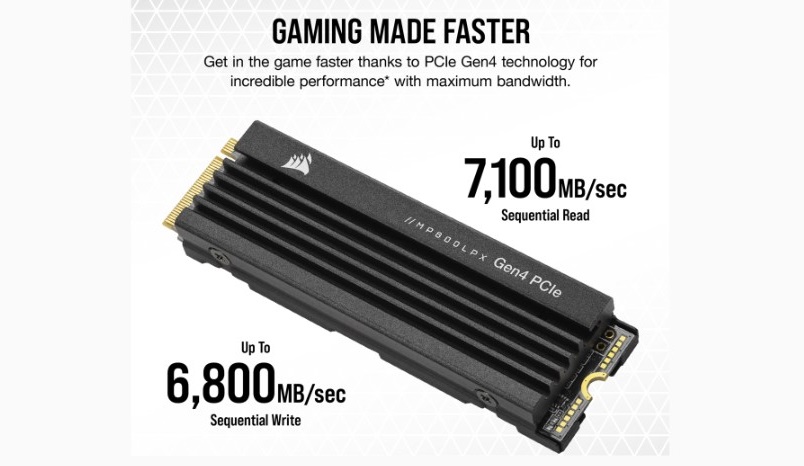 اس اس دی CORSAIR MP600 PRO LPX