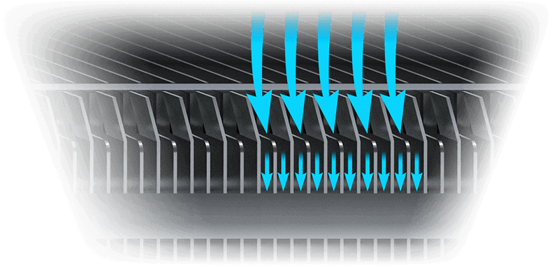 ANGULAR FIN DESIGN