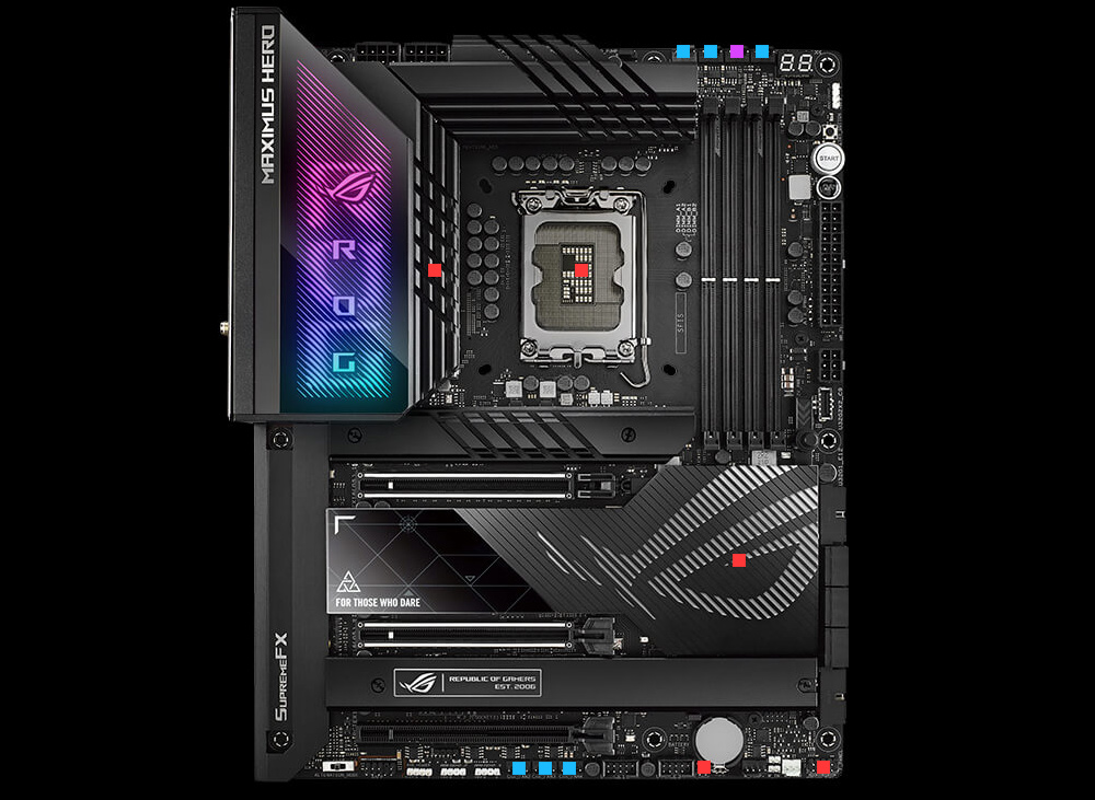 هدر های فن و شاسی ASUS ROG MAXIMUS Z790 HERO