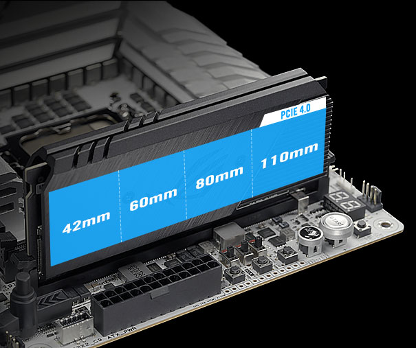کارت ROG DIMM.2 برای نصب دو درایو M.2 مادربرد ایسوس ROG MAXIMUS Z790 APEX