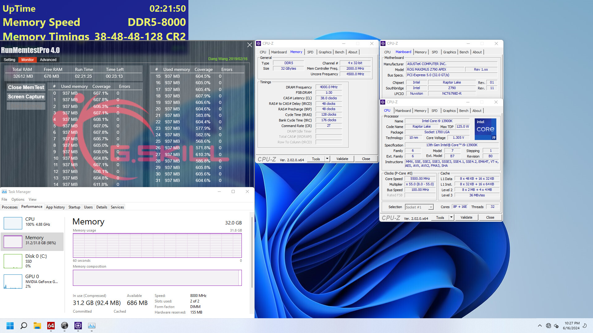 G.SKILL DDR5-8000