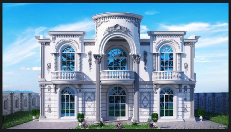 مدلسازی ویلای لوکس با 3ds max