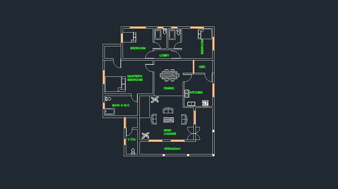 ایجاد پلان دو بعدی در AutoCAD