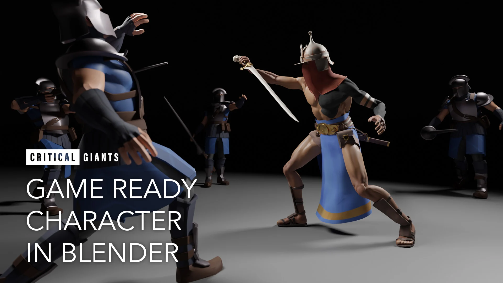 طراحی کاراکتر آماده بازی در Blender