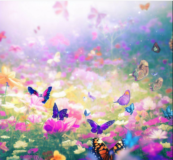 مثال هایی از Prompt  در بخش Painting  : 

Prompt : A field of blooming flowers with butterflies fluttering around.