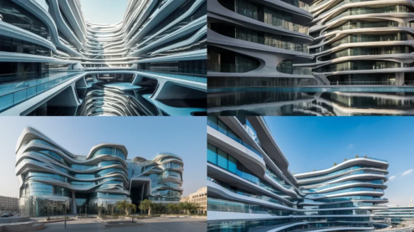 ...Midjourney Prompt :Shopping mall in Dubai, ..., inspired by Zaha Hadid, ....
پرامپت معماری زاحا حدید
