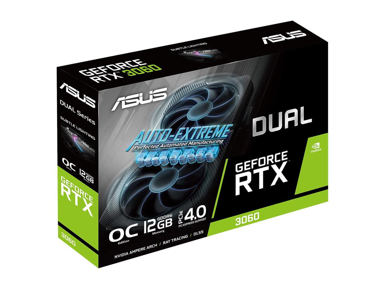 کارت گرافیک ASUS Dual GeForce RTX 3060 V2 OC Edition