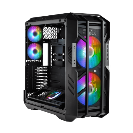 Cooler Master HAF 700 E-ATX High Airflow PC Case, Mesh Front Panel, Dual 200mm Sickleflow Customizable ARG Fans, 1 x USB 3.2 gen 2 Type C, 4 x USB 3.2 gen 1 (3.0) کیس کولرمستر کولر مستر هاف هفتصد