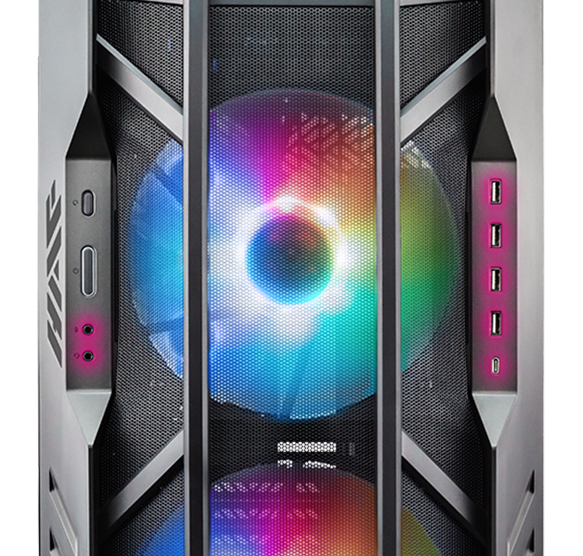 Cooler Master HAF 700 E-ATX High Airflow PC Case, Mesh Front Panel, Dual 200mm Sickleflow Customizable ARG Fans, 1 x USB 3.2 gen 2 Type C, 4 x USB 3.2 gen 1 (3.0) کیس کولرمستر کولر مستر هاف هفتصد