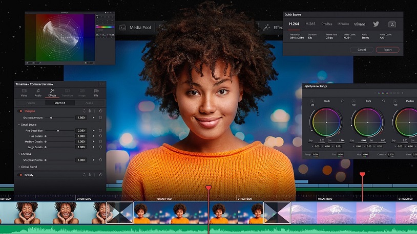 نرم افزار DaVinci Resolve