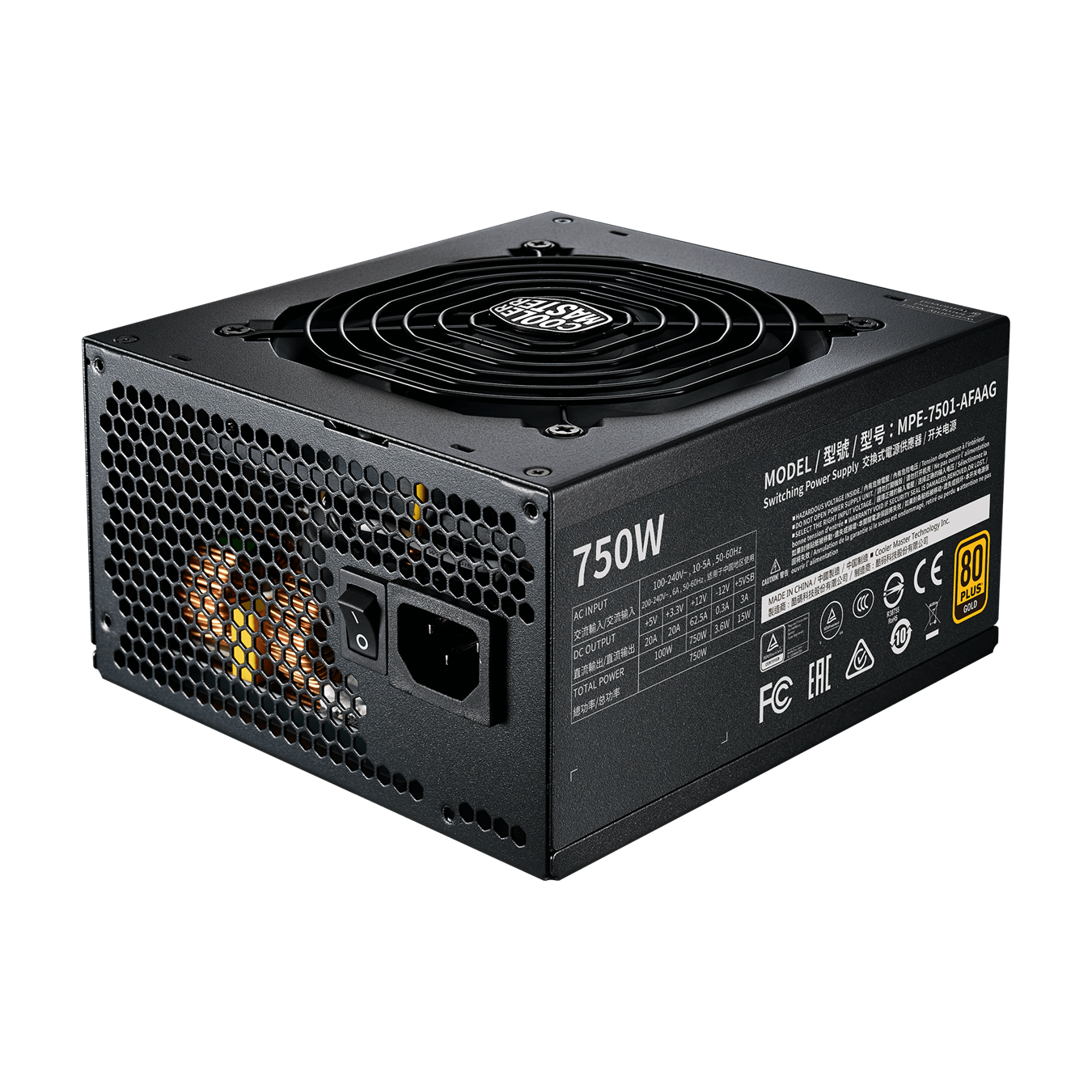 پاور CoolerMaster MWE GOLD 750W V2 Full Modular