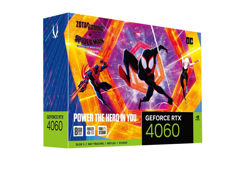 کارت گرافیک زوتاک زوتک ZOTAC GAMING GeForce RTX 4060 8GB OC Spider-Man™ Across The Spider-Verse Bundle